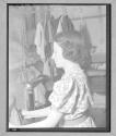 [Woman Holding Cloth]
