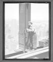 Man on Girder-Measuring
