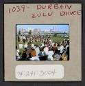 [Zulu dancers and audience, Durban, South Africa (travel slide)]