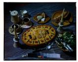 [Table spread of dinner]