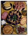 [Table spread of food]