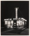 Bertrand Goldberg, "North Pole" Ice Cream Parlor (night view), River Forest, Illinois, 1938