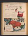 The Steak is Swiss The Cost is Scotch with Hunt's Tomato Sauce (Hunt's, tear sheet from Life)