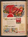 One way to make it-with Hunt's Tomato Sauce Two ways to enjoy it! (Hunt's, tear sheet from Life)