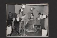[Nickolas Muray in photography studio]