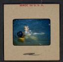 [Mimi Muray swimming with a woman (travel slide)]