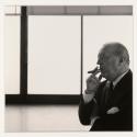 Portrait of Ludwig Mies van der Rohe, Crown Hall, Chicago, Illinois