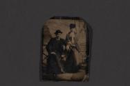 [Seated woman in studio]