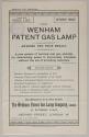 Newspaper clipping regarding the Wenham Patent Gas Lamp
