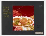 Beef Patty in Brown Gravy With Whole Boiled Potatoes and Peas (Seabrook Farms)