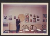 [Nickolas Muray at the exhibition 'Vanities Fair' at the Coffee House Club, New York City]