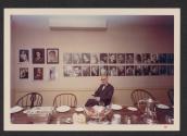 [Nickolas Muray at the exhibition 'Vanities Fair' at the Coffee House Club, New York City]
