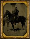 [Union soldier on horse, Libby Prison, Richmond, Virginia]