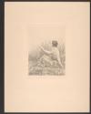 [Woman sitting on beach]