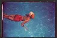 [Woman swimming]