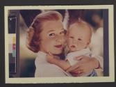 [Copy print of a portrait of June Allyson and baby]