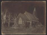 [Stone church and graveyard]
