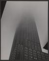 [The Empire State Building on a foggy day]