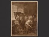 Edwin Landseer's painting Shoeing a Bay Mare