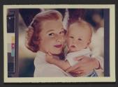 [Copy print of a portrait of June Allyson and baby]