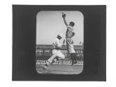 Men playing baseball