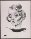 [Caricature of Constance Bennett]