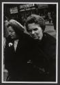 Portrait of two old woman wearing coats, Zurich