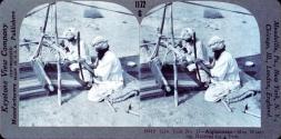 Afghanistan - Men Weaving Material for a Tent
