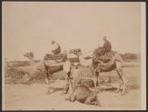 Bicharis, Conducteurs des caravanes \ [Three men and three camels]
