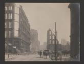 Looking South on Montgomery Street after San Francisco Earthquake and fire