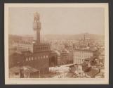 Firenze, Ponte Vecchio, rifondato nel 1335 coll' opera di Taddeo Gaddi \ Firenze, Panorama parziale della Citta col Palazzo Vecchio e Piazza della Signoria
