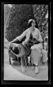 Marion Gleason with Eastman's dog "Herro"