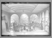 Montrose NY USA Group On Lower Veranda