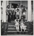 Mrs. Lopez with Six Confirmation Girls, Buffalo, New York