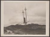 Nantucket lightship in the trough of an Atlantic swell