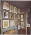 19th Street: detail of passageway showing wall of drawings