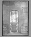 Font In Cloisters Hereford Cathedral