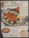 Yes ... I always bake this ham without parboiling (Swift & Company, tear sheet)