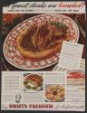 The finest steaks are branded! Look For The Words Swift's Premium Right On The Meat (Swift & Company, tear sheet from McCall's)