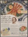 I prefer it for mildness. Jim raves about its Sweet Smoke Taste! (Swift & Company, tear sheet)