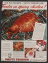 For The Holidays ... Swift's Premium Ham Tender as spring chicken! (Swift & Company, tear sheet)