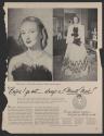 Mrs. John A. Roosevelt attends a Hollywood premiere (tear sheet from McCall's)