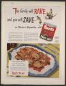 The family will Rave and you will Save on Chicken'n Vegetables, with Hunt's Tomato Sauce (Hunt's, press proof)