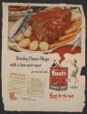 Sunday Dinner Magic with a low-cost roast pot roasted with - Hunt's Tomato Sauce (Hunt's, press proof)