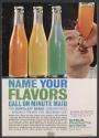 Name Your Flavors Call On Minute Maid For Sunfilled Brand Concentrates ... Specially Packed For Beverage Use! (Minute Maid, tear sheet)