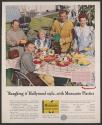 "Roughing it" Hollywood style...with Monsanto Plastics (Monsanto, press proof)