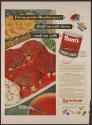 Fancy-pants Hamburgers! Stuff 'em with cheese cook 'em with Hunt's Tomato Sauce (Hunt's, tear sheet)