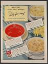 When they "come for a minute" and stay for a meal (Campbell's, tear sheet)