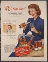 "RC tastes best!" says Loretta Young (Royal Crown Cola, tear sheet)