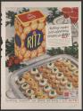 Nothing makes such appetizing canapes as Ritz! (Ritz, tear sheet)